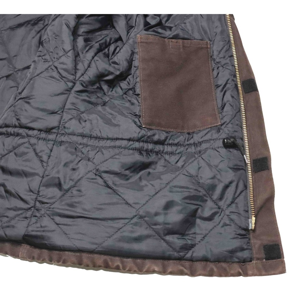 Carhartt C26 DKB Dark Brown Arctic Quilt Lined Coat Jacket Mens Size Large - Picture 7 of 8